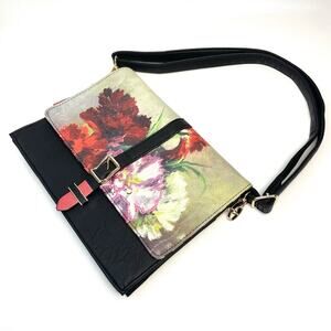 House Of Disaster Purse Floral Embroidery Painting